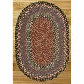 Capitol Earth Rugs Burgundy-Blue-Gray Jute Braided Rug 09-043